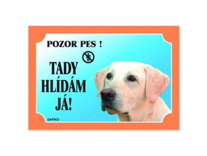 Cedulka labr.retrívr světlý