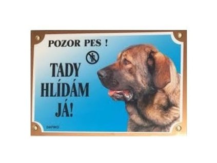 Cedulka španělský mastin