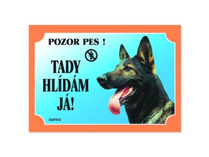 Cedulka německý ovčák vlkošedý