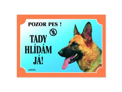 Cedulka německý ovčák profil