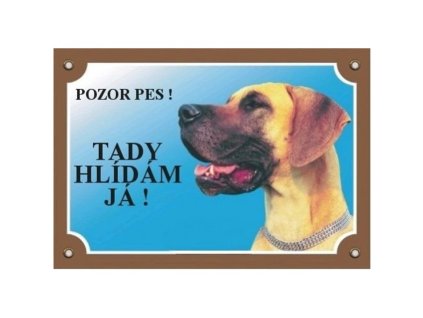 Cedulka doga německá