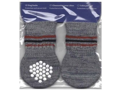 Ponožky protiskluzové šedé L