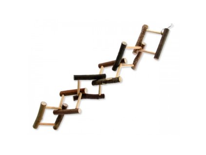 Ptačí hračka BJ dřevěná proplétaná 14x55cm