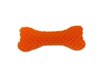 Kost gumová s ostny 14cm s vůní/neon