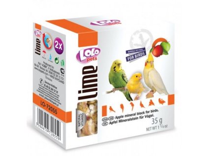 Lolo-min.kámen pro ptáky jablko 2ks/35g