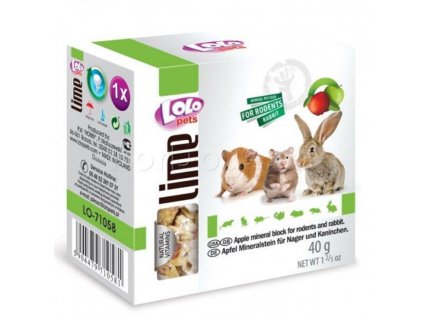 Lolo-min.kámen pro hlodavce jablko 1ks/40g