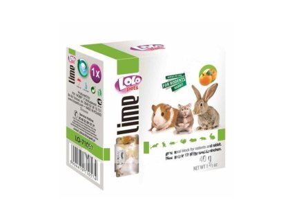 Lolo-min.kámen pro hlodavce pomeranč 1ks/40g