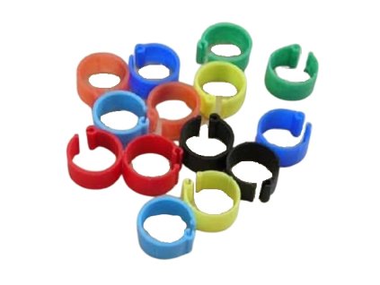 Kroužek na holuby plast prům.10mm