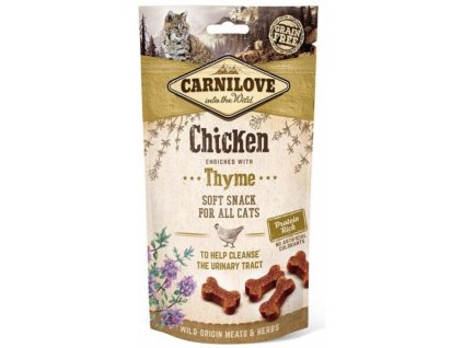 Carnilove Cat pamlsek 50g kuřecí s příchutí tymiánu na moč.cesty
