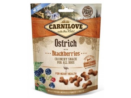 Carnilove Dog pamlsek 200g z pštrosí s ostružinami pro imunitu