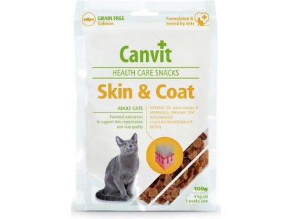 Canvit snacks Cat Skin+Coat 100g