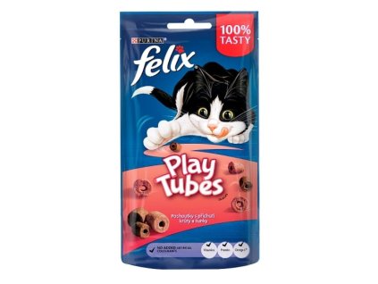 Felix Play Tubes 50g krůta a šunka cat