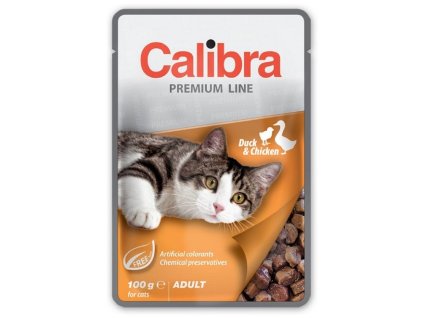 Calibra 100g kapsa premium duck+chicken cat