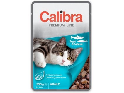 Calibra 100g kapsa premium trout+salmon cat