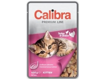 Calibra 100g kapsa premium kitten turkey+chicken cat