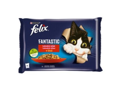 Felix Fantastic 85gx4ks kaps.hovězí+kuře v želé/12ks