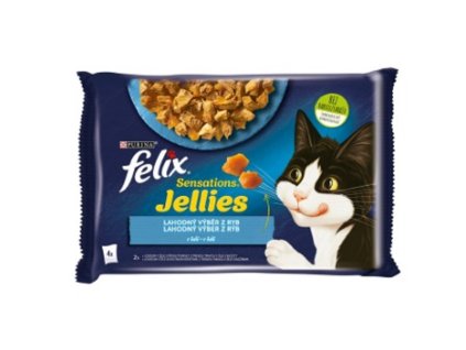 Felix Sensations 85gx4ks kaps. losos+treska v želé /12ks