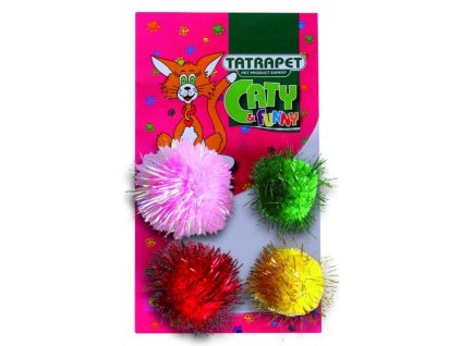 Tatrapet míček  pro kočku 4cm  4ks/bal.