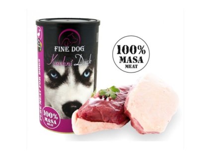 Fine dog 1200g kachní 100% masa/8ks