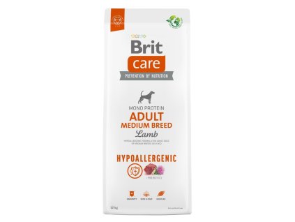 Brit Care 12kg Adult Medium Breed Hypoallergenic Lamb dog