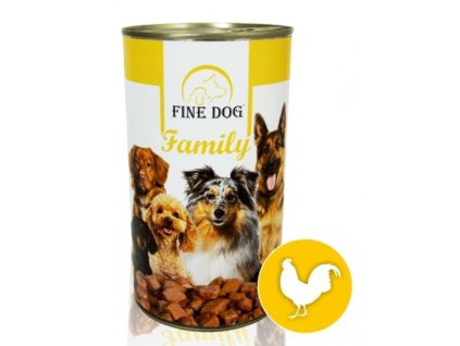 Fine dog Family 1240g drůbeží