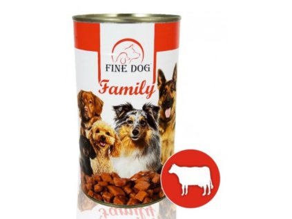 Fine dog Family 1240g hovězí