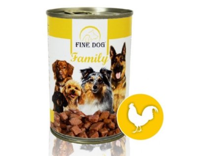 Fine dog Family 415g drůbeží