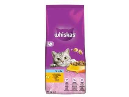 Whiskas 14kg sterile kuřecí cat  AKCE