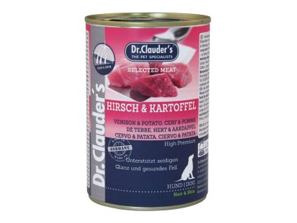 Dr.Clauder´s 400g Hirsch & Kartoffel (jelen s bramborem) dog  AKCE