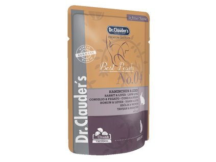 Dr.Clauder´s 100g Kaninchen & Leber (králík s játrou v omáčce) cat  AKCE