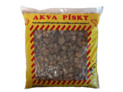 Akvarijní štěrk č.8 Lhota 3kg mix šedý střední/1ks