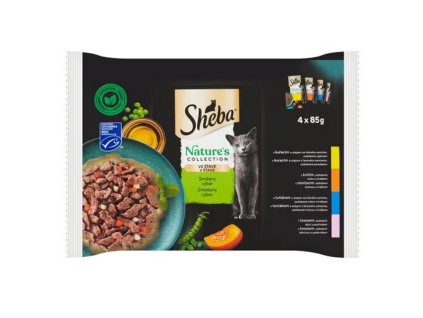 Sheba Collection Nature´s 4 x 85g kaps.smíšený výběr ve šťávě