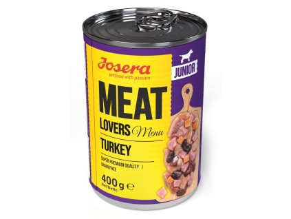 Josera 400g Junior Meat Lovers Menu Turkey dog