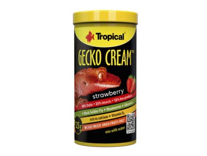 Tropical Gecko Cream Strawberry  250ml/125g AKCE