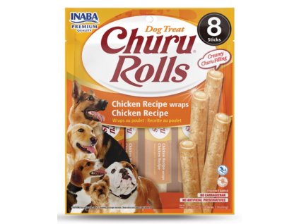 Churu Dog Rolls Chicken Recipe wraps Cheese Recipe  8x12g