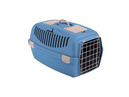 Přepravka - Gulliver č.2 55x36x35 modrá, kovová dvířka