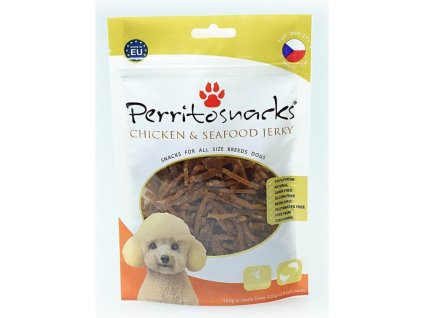 Perrito 100g Chicken & Seafood Jerky Small dog + cat