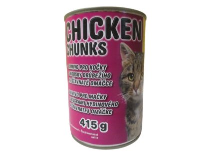 Delikan 415g kuřecí kousky cat