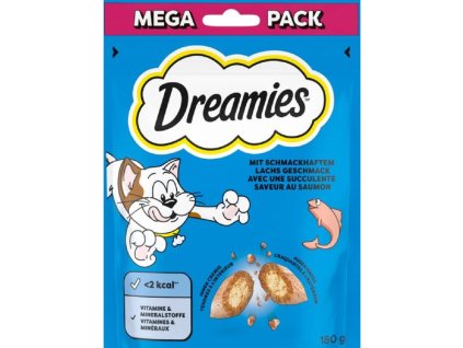 Dreamies Mega Pack s lososem 180g cat AKCE