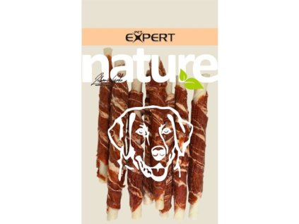 Pet Expert 100g tyč buvolí obalená kachním masem 13cm dog