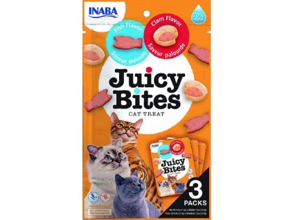 Churu Cat Juicy Bites Fish&Clam Flavor 3x11,3g