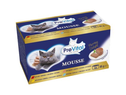 PreVital 4x85g konzerva ryba+maso cat