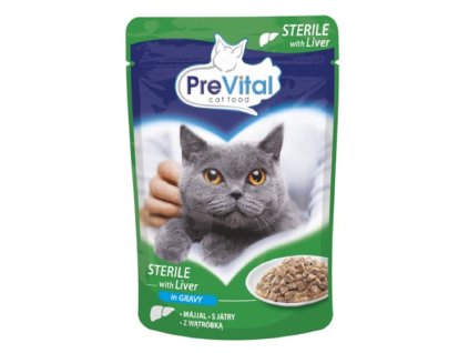 PreVital 100g kapsa sterile játra v omáčce cat