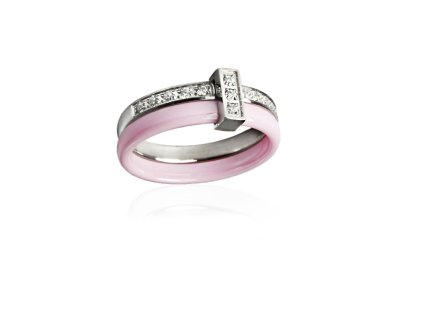 vyr 922 prsten s ruzovou keramikou