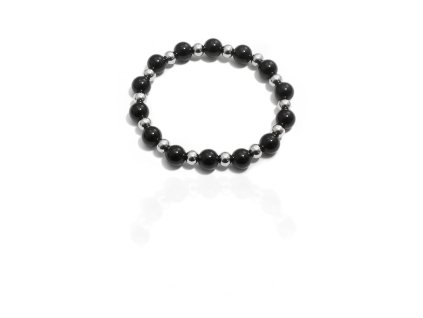 vyr 1029 naramek koralky bilo cerne