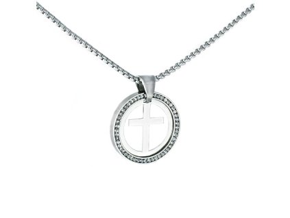 vyr 1217 nahrdelnik damsky krizek se zrkony