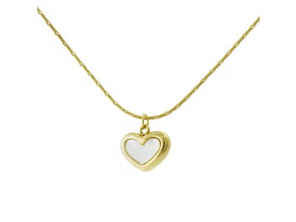 vyr 1250 nahrdelnik damsky srdicko male perla zlaty