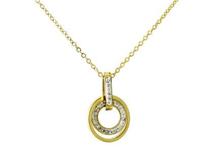 vyr 1255 nahrdelnik damsky kruhy se zirkony zlaty