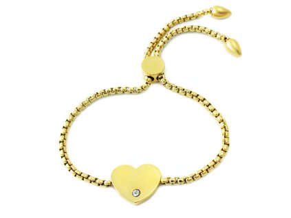 vyr 1313 stahovaci naramek srdce zlaty