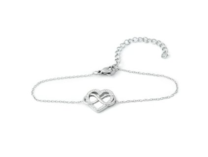 vyr 1364 naramek tenky srdce se symbolem nekonecna se zirkony